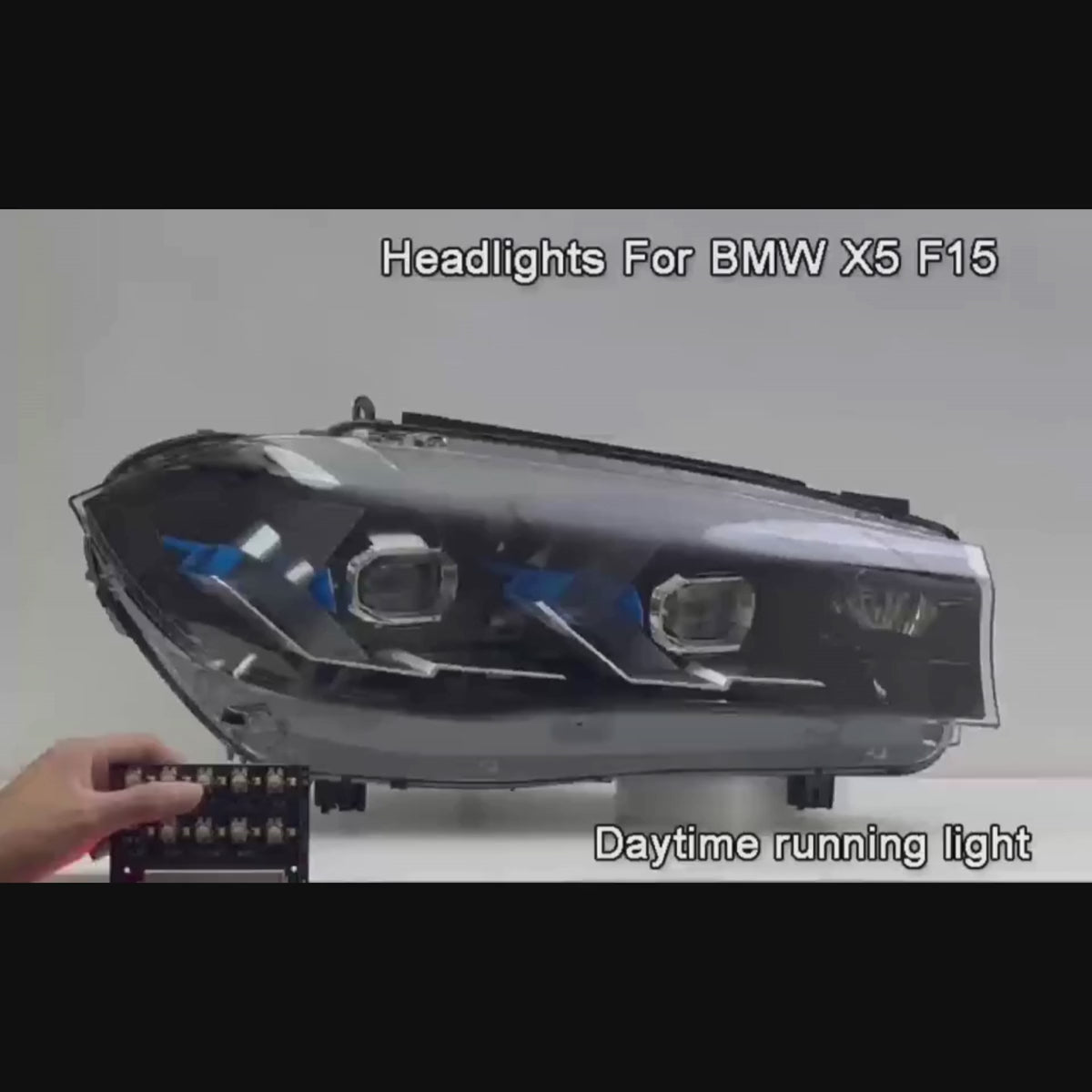 LED Headlights for 2014-2018 BMW X5 F15 | White DRL, Arrow-Style, Sequential Signals, Plug & Play