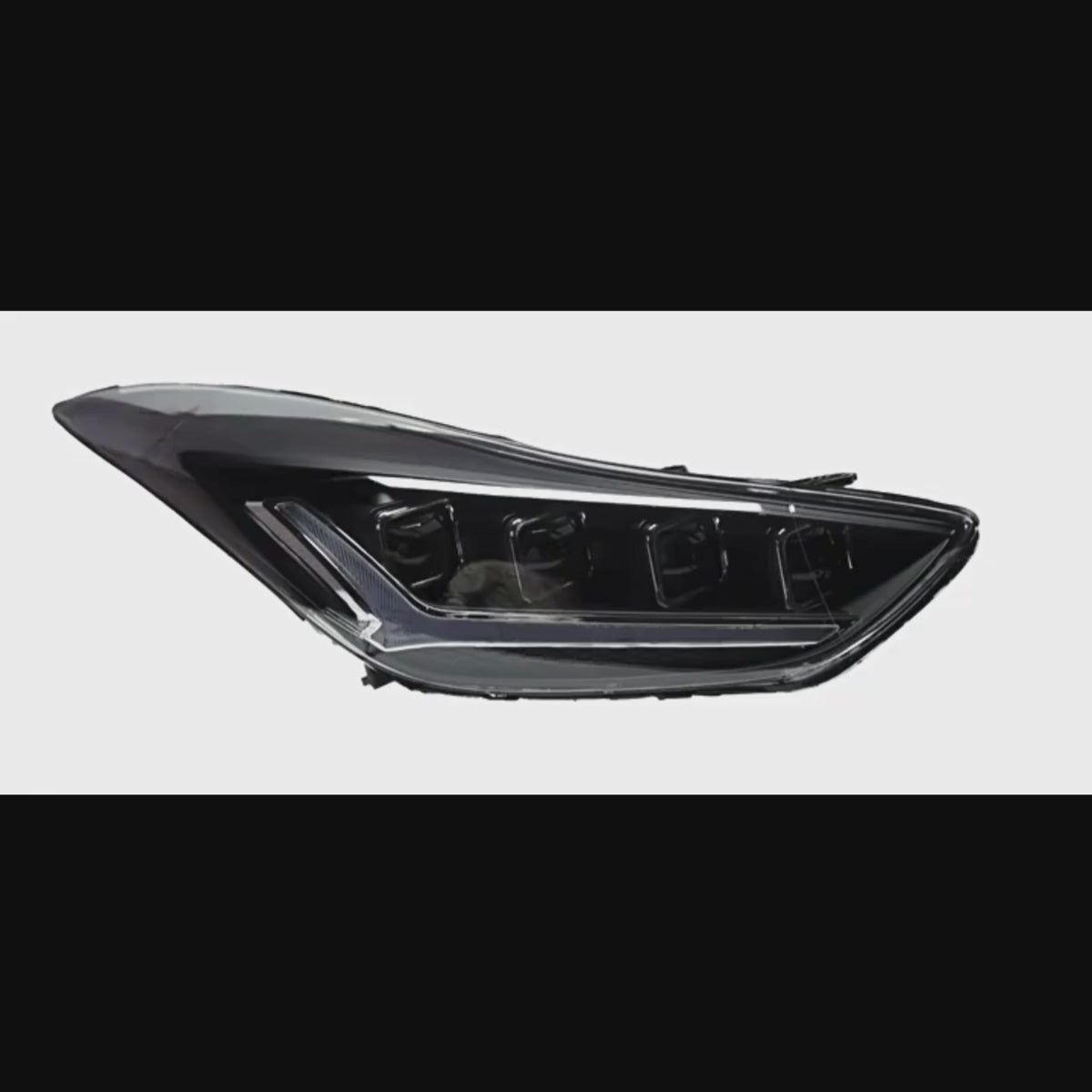 Quad-Projector LED Headlights for Hyundai Elantra 4-Door (2011-2016) | Sequential Signals, White DRL, Plug & Play