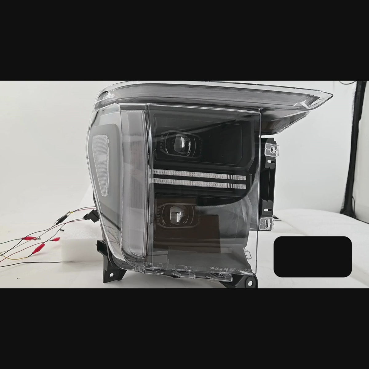 Dual-Projector LED Headlights for 2021-2023 Ford F-150 (XL to Raptor) | Startup Animation, Dual-Color DRL