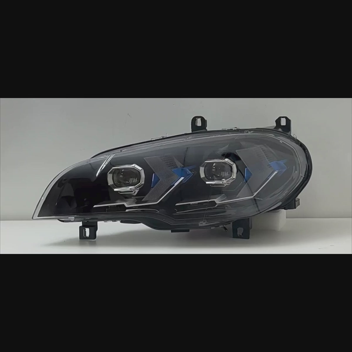 LED Headlights for 2007-2013 BMW X5 E70 | Dual-Color DRL, Arrow-Style, Plug & Play