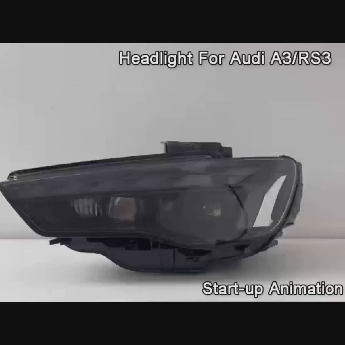 LED-Projektorscheinwerfer für 2017-2020 Audi A3/S3/RS3 8V Facelift (nicht adaptiv) | RS-Design, dynamisches Tagfahrlicht und Blinker