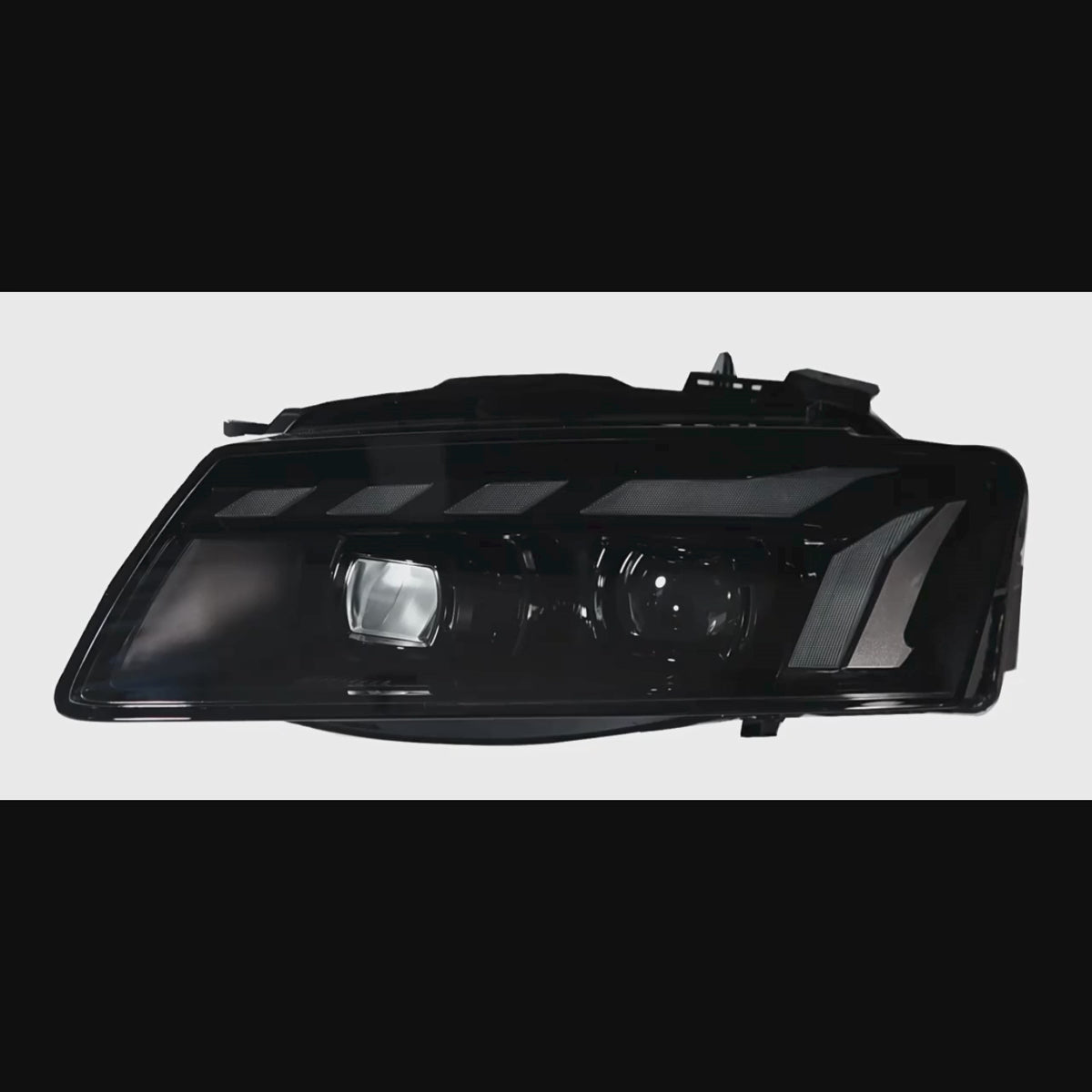 Full LED Headlights for 2008-2012 Audi A5 S5 8T 8F Pre-Facelift | RS-Style Start-Up Animation, White DRL